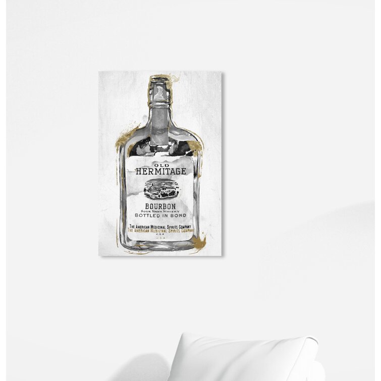 Drinks And Spirits Bourbon Whiskey Night Liquor On Canvas Print